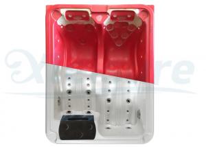 China Red 3D Hot Tub Mold Molded Plastic Hot Tub Dual Lounges Recliners 1900×1500×840 Mm on sale
