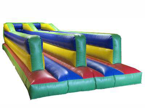 Inflatable double lanes bungee trampoline