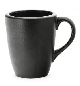 China Custom logo plain black glazed color reusable ceramic coffee mug on sale