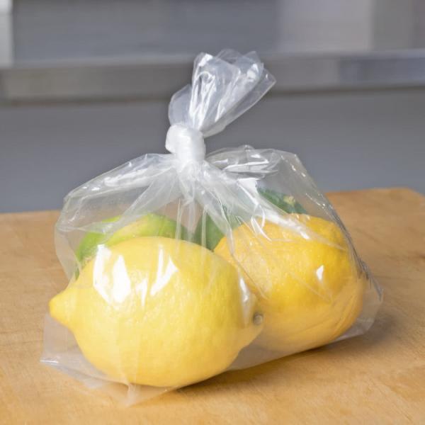 6" X 3" X 12" Plastic Flat Bags LDPE Material Clear Colour For Food