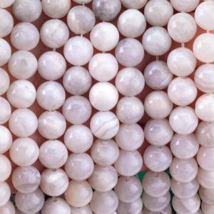 China 8mm White Crazy Lace Agate Loose Beads OEM ODM For DIY Crafts on sale
