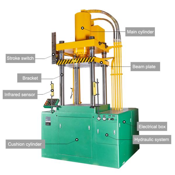 Cookware Hydraulic Press Machine , Steel Utensils Making Machine 220V