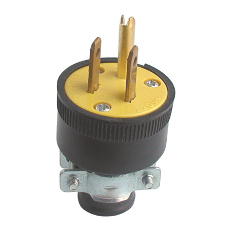 Custom 3 Pin Electric Plug American Standard Over Voltage Protection Long Usage