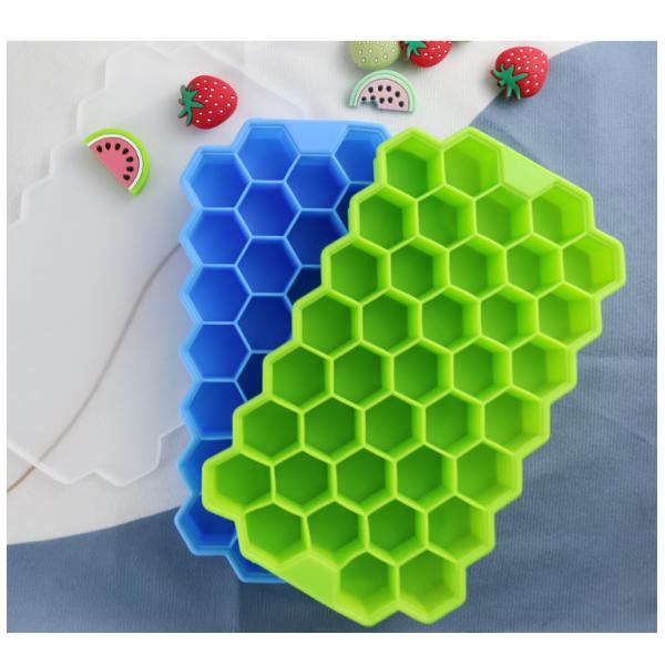 BPA Free Honeycomb Ice Cube Mold , Food Grade Rubber Ice Cube Trays