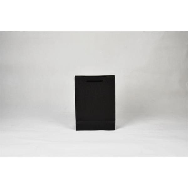 Customizable Luxury Shopping Paper Bag Black Shopping Bag With Handle