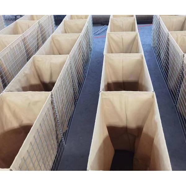 Defensive Barriers Galvanized Wire Welded Gabion Barrier: 10m Defense Bastion Flood Wall - Defensive Barrier Boxes for Protection