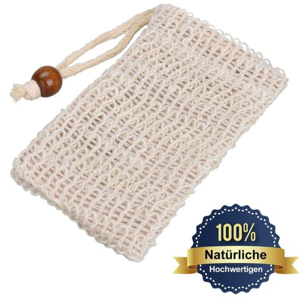 China Natural Cotton Mesh Soap Baths Drawstring Bag