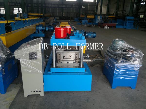 Quality C Purlin Roll Forming Machine With Gcr15 Bearing Steel 12 Groups Rollers for Store Fixture for sale
