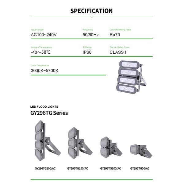 Stadium 150watt High Lumen Led Floodlight , 200watt Dimmable Led Flood Light