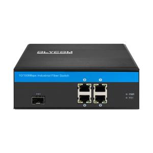 Metal Casing 5 Port Industrial Ethernet Switch 10/100 Mbps Rugged Poe Switch