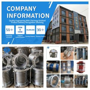 DN32 DN3000mm Expansion Flexible Bellows For Exhaust Fully Lined Tetrafluoro