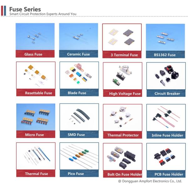 A121601 High Current Bolt On Down Forklift Fuse 125VDC 50A 60A 80A 300V For Short Circuit Pro