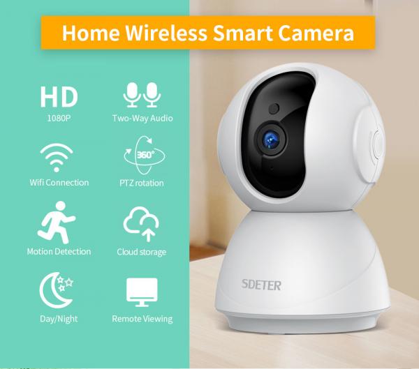 Quality 128G Smart Baby Monitor Wifi 1080p Full Hd Night Vision Wireless Ip Camera for sale