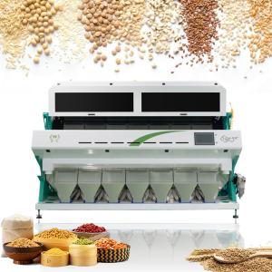 7 Channels Intelligent Automatic Organic Rice Color Sorter 80 Tons Per Day Color
