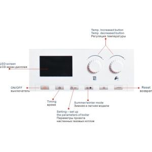 Intelligent Program Wall Hung Gas Boiler Protect Family Safety Micro - Computer