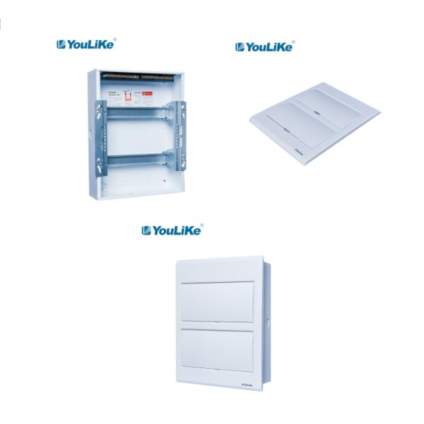 CCC MCB Box Plastic Metal Base MCB Distribution Box Flush Mount