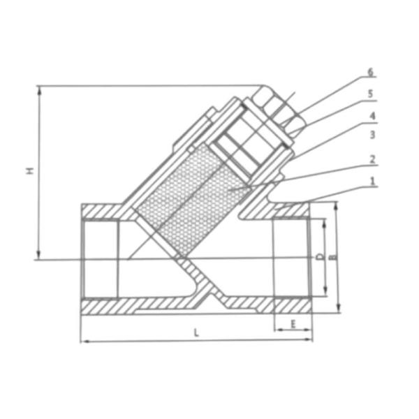 Manual Oed SS304 316 Y-Type Filter with Female Thread Customized Support