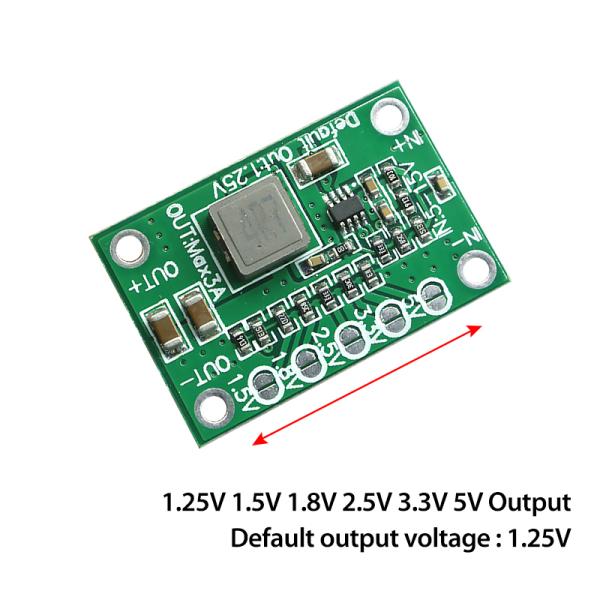 Adjustable 3A DC-DC Converter Module Board for Mounting 5V-15V Input Voltage Step-Down Power Supply