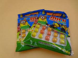 China Mini Round Colorful Mixed Chewing Gum Candy For Kids 12g Bag Packed wholesale