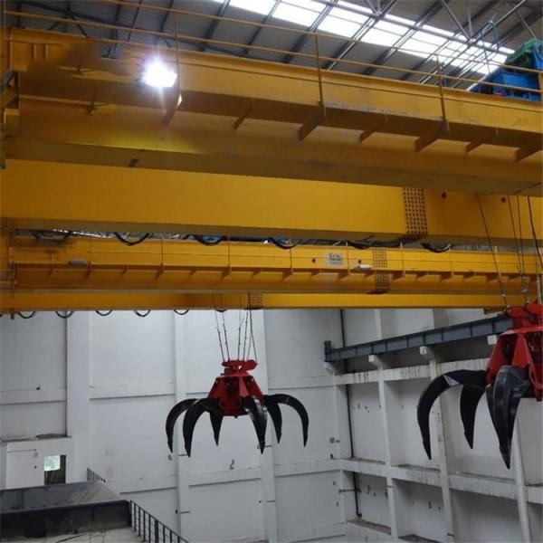 China's high quality and low price60 ton garbage grab bridge double beam crane, power plant double beam crane, grab dou