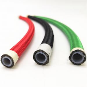 China DN8 Nylon Covered Stainless Steel PTFE Braided Hose For Steam wholesale