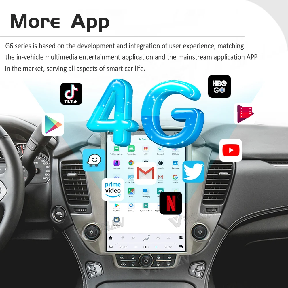 Viknav Car Radio For Chevroler Suburban Tahoe GMC Yukon (2014-2020)14.5 inch Android 13 Multimedia GPS Navigation Player