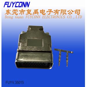 China 1 - 34 Pin Male Crimping V.35 Router Connector With Shield Shell 180 degree plastic cover wholesale