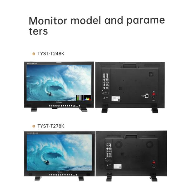 TYSTVideo Ultra-HD Director Monitor 12G-SDI Input/Output 32'' Large Screen Private Mold Support HDR mode/Gamma EOTF