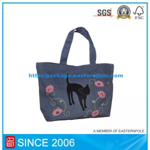 China Gray Cotton Bag /Cavans Bag / Cotton Shopping Bag With Silkscreen Logo wholesale