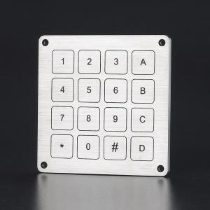 Buy cheap Factory supply IP68 waterproof matrix 4X4 piezo keypad with 16 flat keys from wholesalers