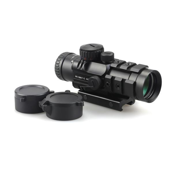 155mm Length Prismatic Scope Hunting 4x32 with Red Laser and Mini Red Dot