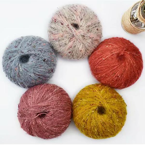 Recyclable Chunky Cotton Acrylic Blend Yarn Multipurpose Practical