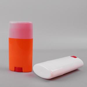 China 75g Big Capacity Deodorant Stick Container Biodegradable Plastic Deodorant Containers wholesale
