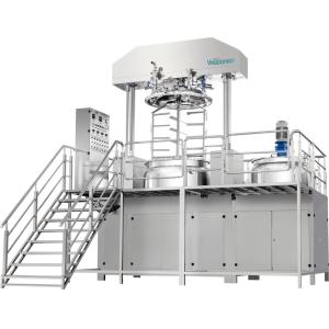 China Automated Cosmetic Emulsifier Mixer Double Shaft Easy Cleaning wholesale