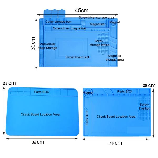 ESD 5mm Heat Resistant Work Mat Maintenance Platform Anti Static Pad For Mobile Repair