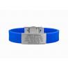 Buy cheap Running Sports ID Band / Silicone Medical Alert Wristbands With 304 Stainless from wholesalers