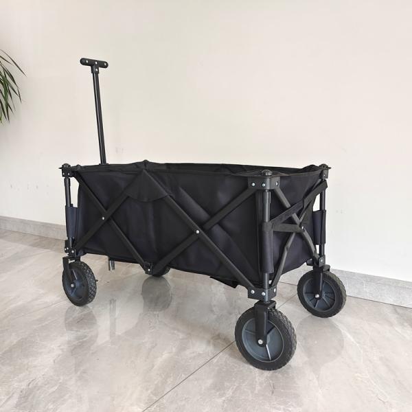 Four Way Collapsible Folding Cart T-Shaped Adjustable Handle OEM Body And Cloth