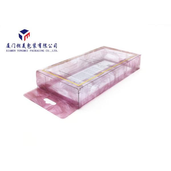 Autom Lock Bottom PET Plastic Box Rectangle Shape Custom Printed Plastic Boxes