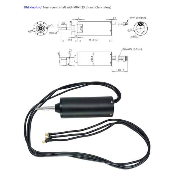 Faradyi Customized Waterproof Sensorless Ip68 6699 Gear Electric Brushless Bldc Dc Motor For Jet Boat Ski Foil Surf