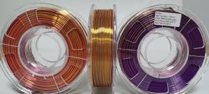 China Trip color filament, dual color filament, silk filament, pla filament, 3d filament on sale