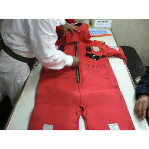 EC/CCS/MED certificate marine lifesaving immersion suit