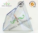 Handmade Custom Gift / Craft Clear Packaging Boxes Triangle Glossy Lamination