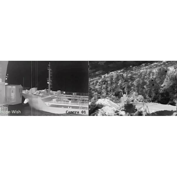 Outdoor Surveillance IR Thermal Imaging Camera , Pan Tilt Zoom Security Camera