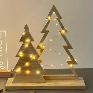Buy cheap Exquisite wooden Christmas tree decoration High quality table decoration from wholesalers