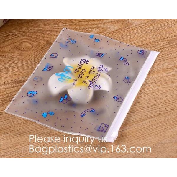 Custom Screen Printing Clear EVA Zip lockk Bags Portable Travel MakeupToiletry Cosmetic Bag Packing Pouch, BAGEASE PACK