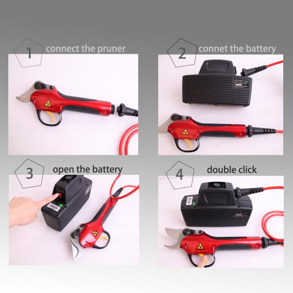 SWANSOFT Electric Pruning Shears Portable Pruner Telescopic Tree Pruner With CE