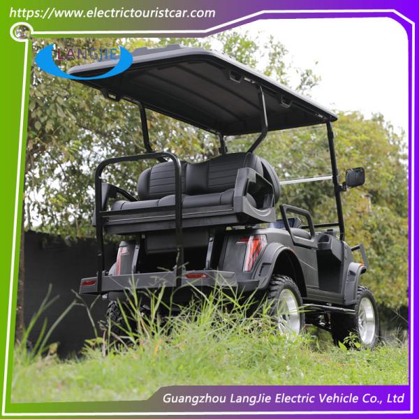 Balck Colour Resort Electric Hunting Car 2 Rows For 4 Passengers 340 kg Max Loading