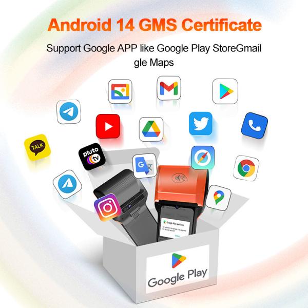 Bluetooth Handheld POS Billing Machine Android 14 Portable Billing POS Machine 6.5 Inch