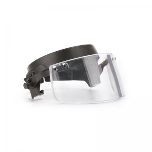 China Iiia Bulletproof Ballistic Visor Shield Helmet Bullet Proof Visor Guard Mask on sale