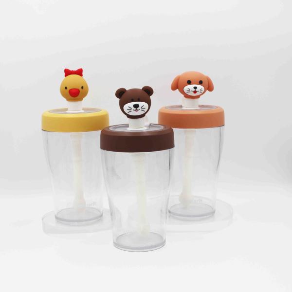 430ml Clear Tritan Plastic Water Bottle Juice Cold Drinking Bottle